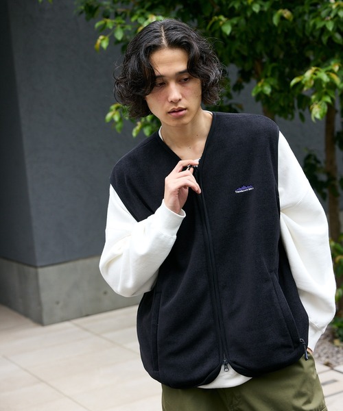 THOUSAND MILE（サウザンドマイル） ベスト ジレ KNIT FREECE ZIP VEST
