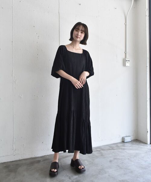 「RETRO GIRL」 半袖ワンピース FREE グリーン レディース_画像3