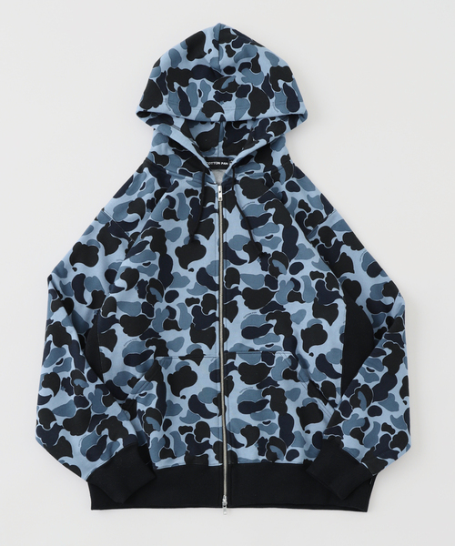 COTTON PAN（コットンパン） パーカー CAMO ZIP PARKA メンズ