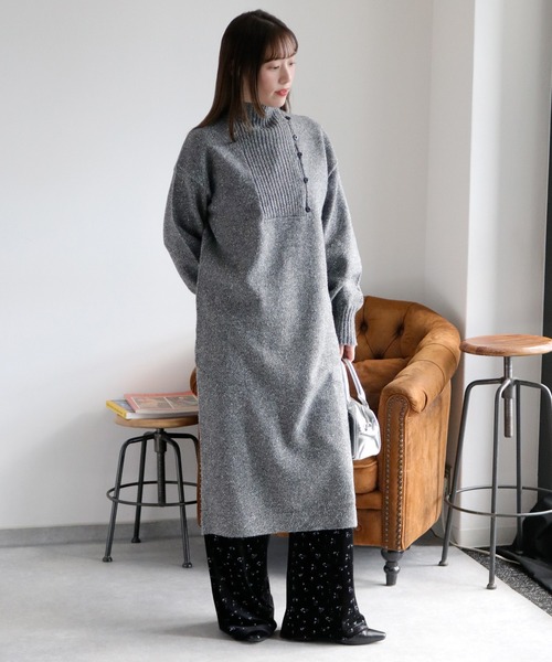 mappopo‼︎deuxieme classeハイネックニットワンピース DEUXIEME CLASSE - mappopo様専用‼︎deuxieme classeハイネックニット