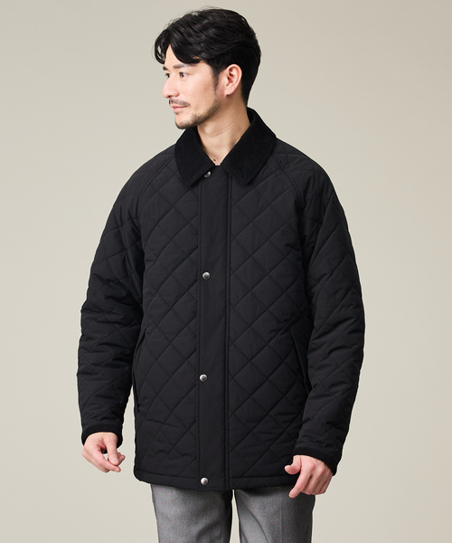 ABAHOUSE GRAY ブルゾン アウター 「コーデュロイ襟」ラグラン 中綿