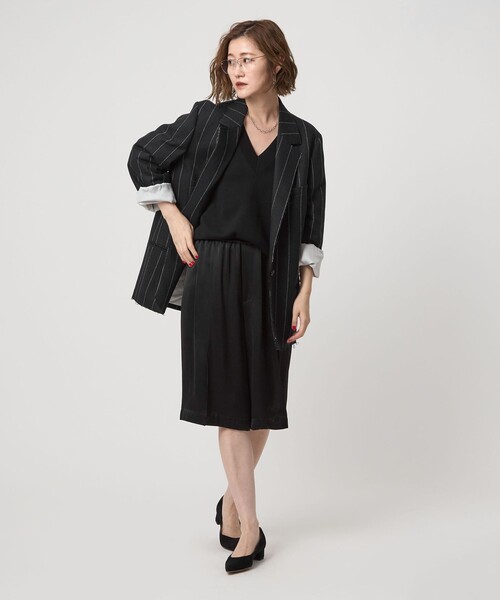 conte パンツ 「conte」サテン ハーフパンツ レディース : ZOZOTOWN