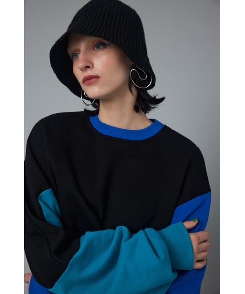 HeRIN.CYE スウェットカットソー FREE トップグレー レディース