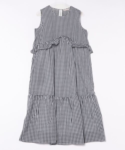 「PREFERIR」 ノースリーブワンピース LARGE ネイビー レディース_画像3