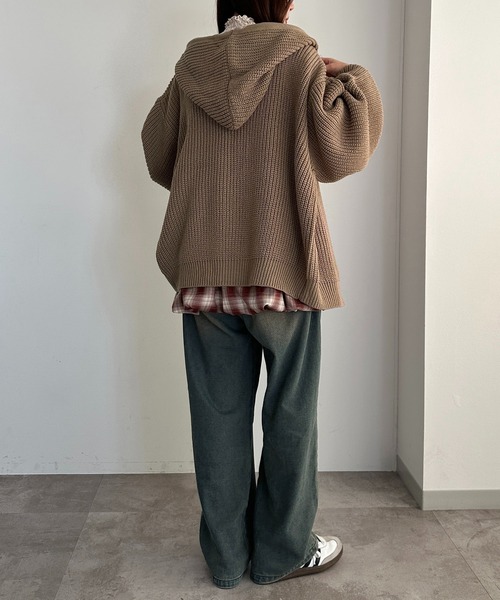 「apres jour mignon」 ニットカーディガン X-LARGE アイボリー レディース_画像6