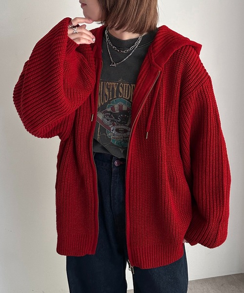 「apres jour mignon」 ニットカーディガン X-LARGE アイボリー レディース_画像8