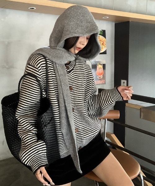 Dream garden（ドリームガーデン） マフラー ストール フード付き