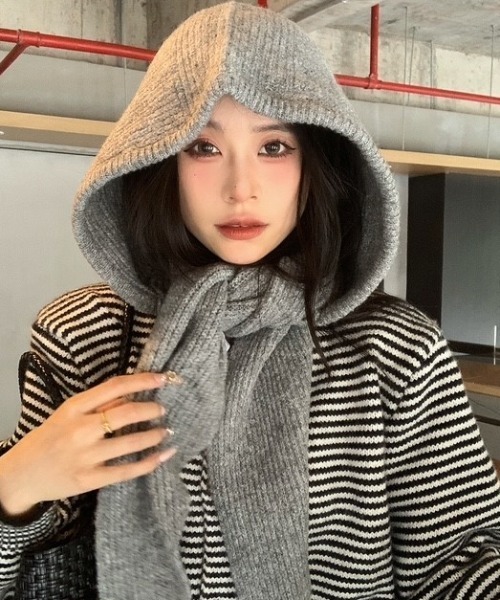 Dream garden（ドリームガーデン） マフラー ストール フード付き