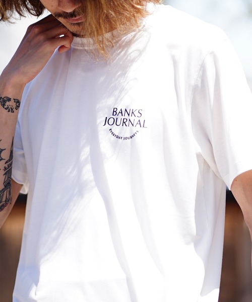 「BANKS」 半袖Tシャツ MEDIUM ブラック メンズ_画像4