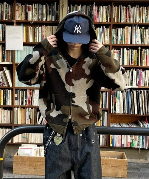 kutir（クティール） セーター ニット ASSORTED DOUBLE ZIP KNIT PARKA