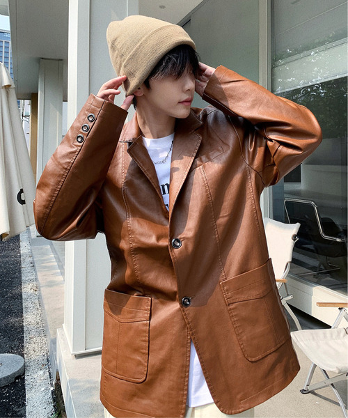 「neos」 テーラードジャケット X-LARGE ブラック メンズ_画像7