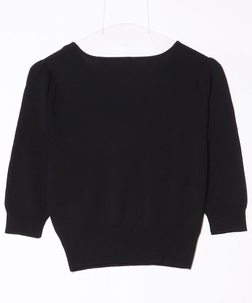 「SETAICHIRO」 7分袖ニット 1 ブラック レディース_画像2