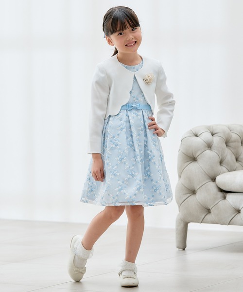 ドレス 発表会 卒園式 入学式 「110-130」「セレモニー/オケージョン/結婚式」フラワー刺繍セレモニーワンピース キッズ 子供服 | a.v.v | 11