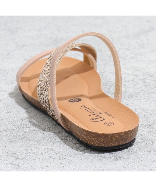「PLAKTON」 フラットサンダル M ピンク レディース_画像8