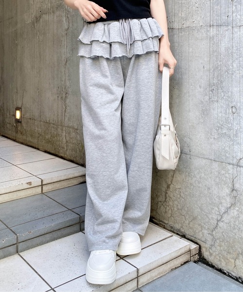 INGNI（イング） スウェットパンツ ジャージ 「WEB限定」フリル