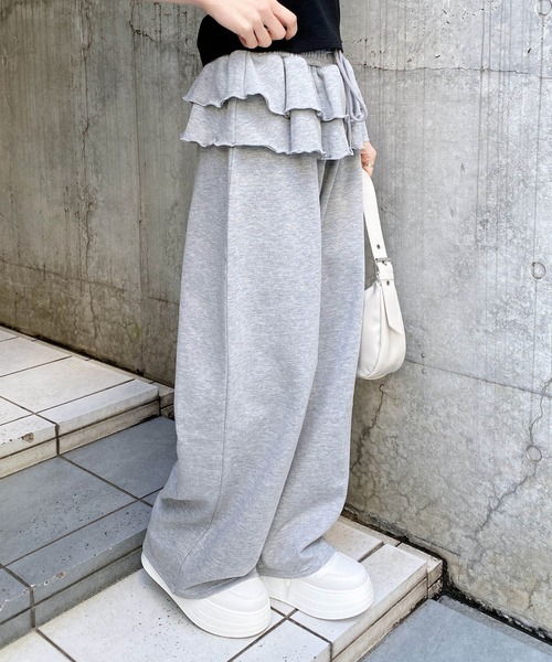 INGNI（イング） スウェットパンツ ジャージ 「WEB限定」フリル