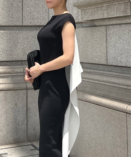 「JENNE」 ノースリーブワンピース LARGE ターコイズブルー レディースの画像