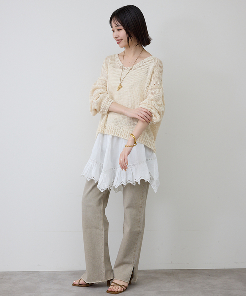 SLOBE IENA（スローブイエナ） ブラウス シャツ リバーレースキャミ