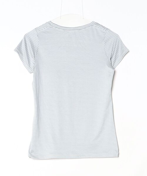 HELLY HANSEN（ヘリーハンセン） ボーダー柄半袖Tシャツ S グレー