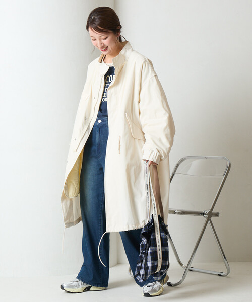 FREAK'S STORE（フリークスストア） モッズコート フリ- オフホワイト