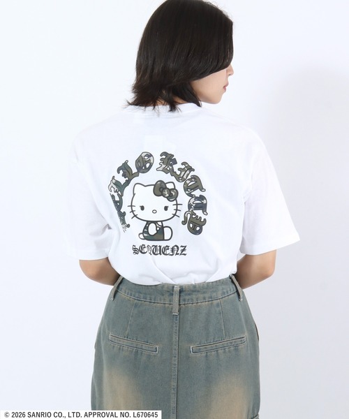 sanrio（サンリオ） tシャツ 半袖 HELLO KITTY CIRCLE LOGO TEE/ハロー
