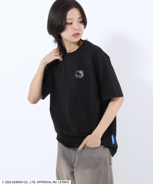 sanrio（サンリオ） tシャツ 半袖 HELLO KITTY CIRCLE LOGO TEE/ハロー