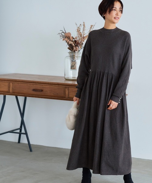 「RUIRUE BOUTIQUE」 ニットワンピース L ブラック レディース_画像7
