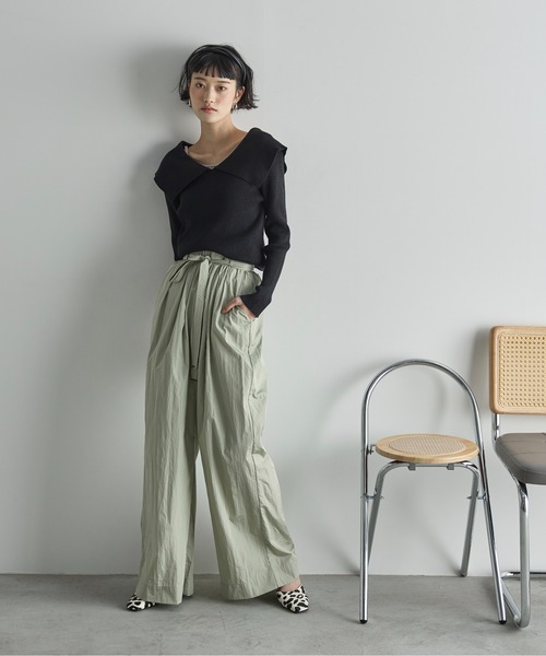 「THE YOn」 長袖ニット FREE グレー レディース_画像5