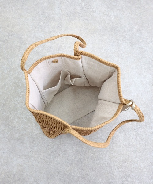 美品　MERCIEL カゴバッグ Merci #バックカバー