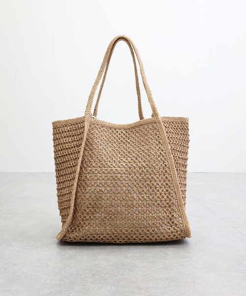 美品　MERCIEL カゴバッグ Merci #バックカバー