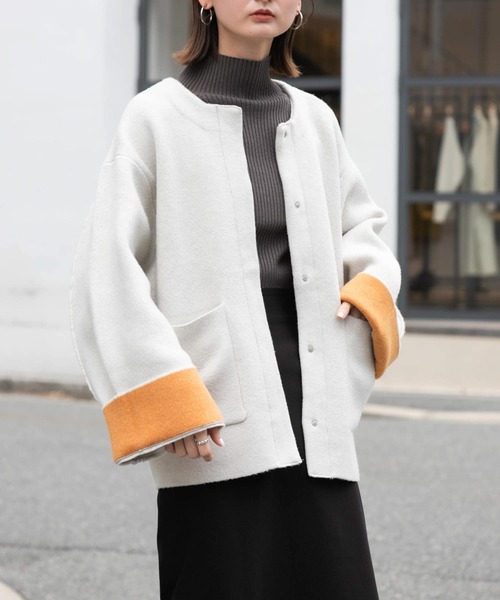 「SENSE OF PLACE by URBAN RESEARCH」 ニットカーディガン ONE グレー系その他 レディース_画像2