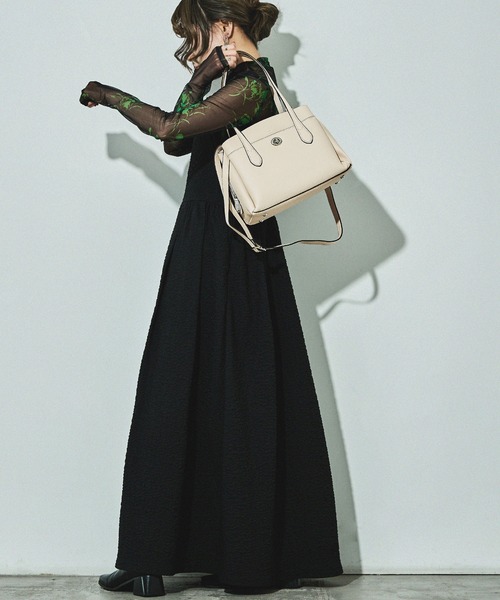 「D.KELLY」 2WAYバッグ ONE SIZE ベージュ レディース_画像2