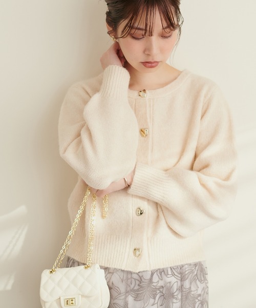 「natural couture」 ニットカーディガン FREE ベージュ レディース_画像7