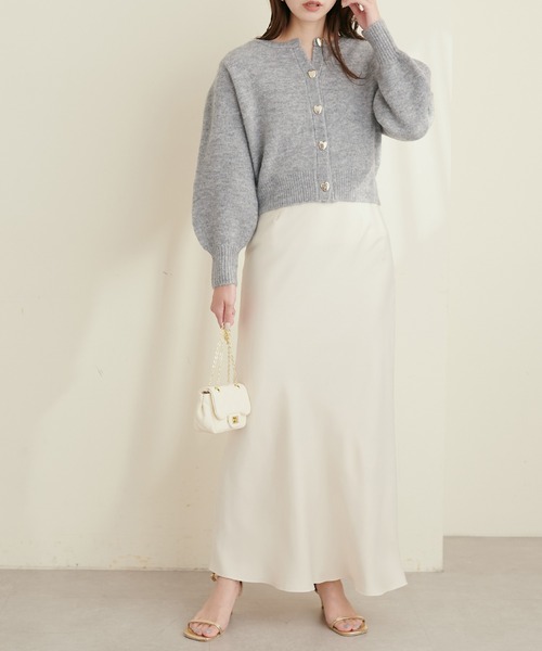 「natural couture」 ニットカーディガン FREE ベージュ レディース_画像9
