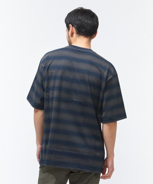 NEW ERA（ニューエラ） tシャツ SS OS BORDER TEE NEYYAN NVY メンズ