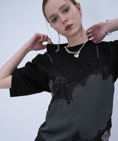 HARE（ハレ） tシャツ 半袖 ビスチェドッキングTシャツ(HARE