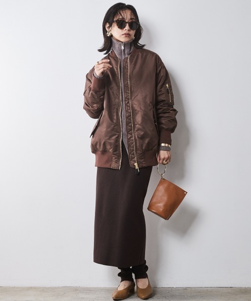 「CHIC STYLE」 タイトスカート M グレー レディース_画像4