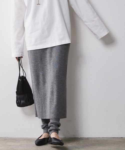 「CHIC STYLE」 タイトスカート M グレー レディース_画像6