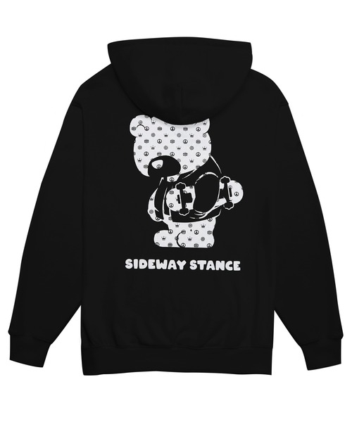 「SIDEWAY STANCE」 プルオーバーパーカー LARGE ブラック メンズ_画像9