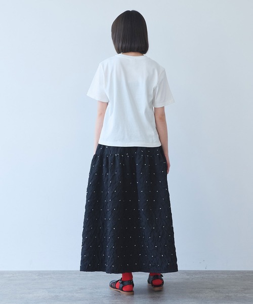 bulle de savon（ビュルデサボン） ロング スカート くしゅくしゅdot