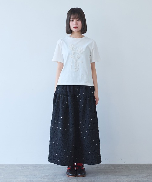 bulle de savon（ビュルデサボン） ロング スカート くしゅくしゅdot