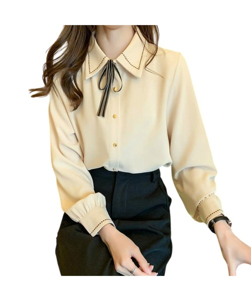 BACKYARD FAMILY バックヤードファミリー ブラウス シャツ リボン付き ボウタイシャツ ブラウス レディース メンズ ZOZOTOWN Yahoo 店 - 通販 - Yahoo ショッピング