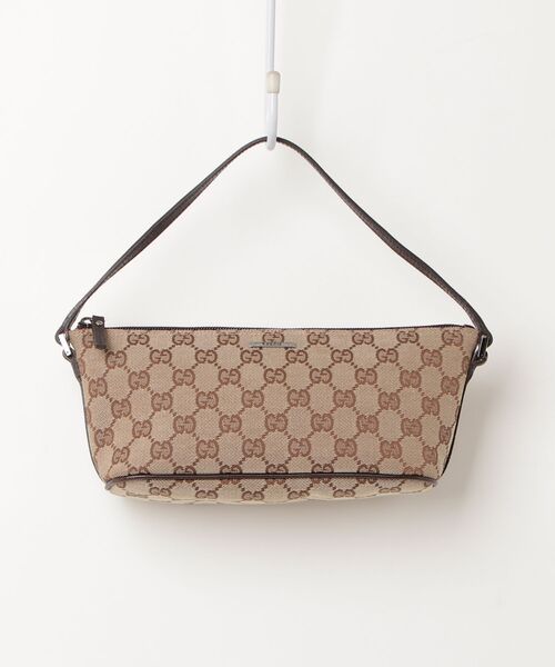 GUCCI GGキャンバス ハンドバッグ ブラウン GUCCI（グッチ） GGキャンバス ハンドバッグ - ブラウン レディース