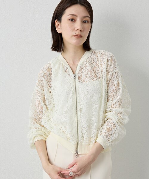 美品☆Ameri EVELYN LACE BLOUSON 刺繍 レース ブルゾン LACE BLOUSON(25SS) — aulaaila