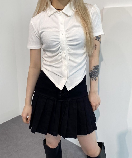「by muni:r」 ミニスカート MEDIUM ブラック レディース_画像4