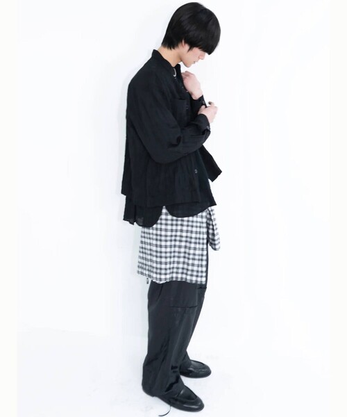 コート ジャケット eunoia| スタンドカラー ジャケット MEN メンズ レディースの画像
