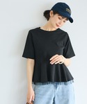 tシャツ 接触冷感チュールレイヤードフレアトッ...の詳細画像5