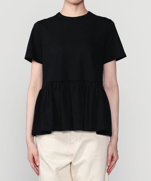 ORCIVAL オープンエンド ギャザーショートスリーブプルオーバー ORCIVAL（オーシバル） tシャツ 半袖 | オープンエンド ギャザー