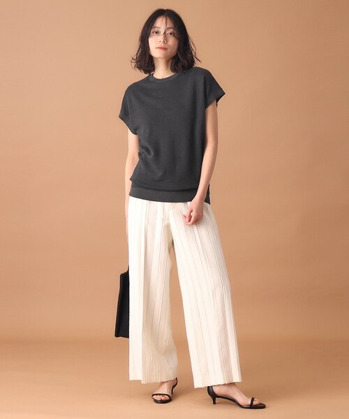 「DRESSTERIOR」 スウェットカットソー 36 ネイビー レディース_画像9