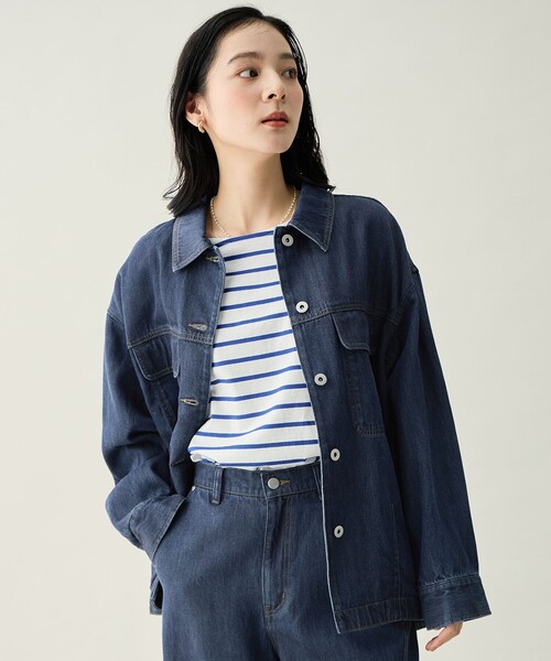 「ANY」 デニムジャケット F ピンク レディース_画像9